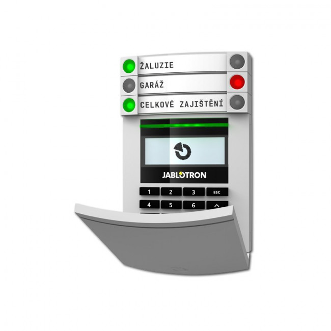 EZS klávesnice Jablotron s LCD a RFID čtečkou